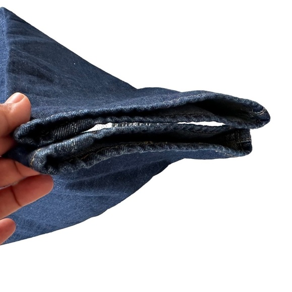 Levi's 501 Mens Button Fly Straight Leg Dark Wash Size W34 x L32 - Picture 4 of 7